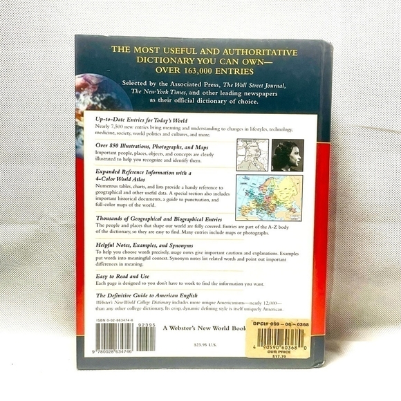 Webster's New World College Dictionary Indexed Fourth Edition English Language - Picture 2 of 2